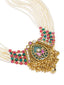 Gold Plated Aabha Pearl String Choker Set