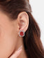 Celeste Ruby Stud Earrings