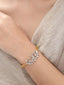 American Diamond Glare Gold Tone Bracelet
