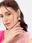 22K Gold Plated Panna Jhumki Earrings