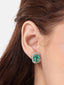 Celeste Emerald Stud Earrings