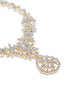 Sparkling American Diamond Gold Tone Necklace Set