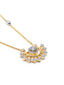 Taesha American Diamond Pendant Set with Attached Chain