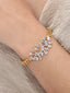 American Diamond Glare Gold Tone Bracelet