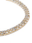 Hasli American Diamond Gold Tone Necklace Set