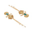 Serene Cascade Turquoise Dangler Earrings