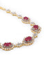 Regal Ruby American Diamond Necklace Set