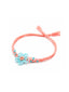 Nuyug Blue Floral Beaded Rakhi