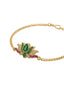 Nuyug Blue Flower Beaded Rakhi