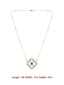 22k Gold Plated Emerald Regal Diamond Necklace set