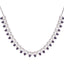 Rhodium Plated Purple Hues Necklace Set
