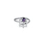 Rhodium Plated Purple Hues Necklace Set