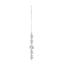 Rhodium Plated Mint Charm Necklace Set