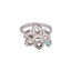 Rhodium Plated Mint Charm Necklace Set