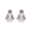 Rosy Wing Chandbali Earrings