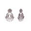 Rosy Wing Chandbali Earrings