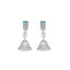 Rhodium Plated Vivid Sage Necklace Set