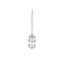 Rhodium Plated Rose Blush Radiance Necklace Set