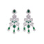 Rhodium Plated Imperial Sage Necklace Set