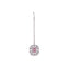Rhodium Plated Pink Whisper Necklace Set