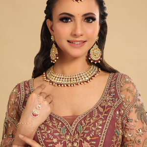 22K Gold Plated Imperial Bridal Necklace Set