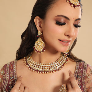 22K Gold Plated Imperial Bridal Necklace Set
