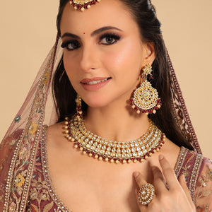 22K Gold Plated Imperial Bridal Necklace Set