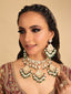 22K Gold Plated Kundan Majesty Bridal Necklace Set