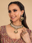 22K Gold Plated Pearly Hues Bridal Necklace Set