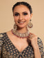 22K Gold Plated Viora Kundan Bridal Necklace Set