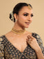 22K Gold Plated Aurea Pearl Bridal Choker Necklace Set
