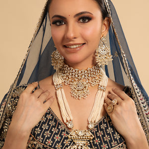 22K Gold Plated Grandiose Bridal Necklace Set