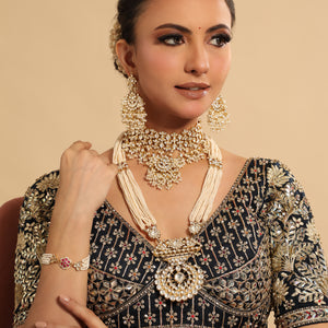 22K Gold Plated Grandiose Bridal Necklace Set