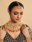 22K Gold Plated Saanjh Bridal Necklace Set