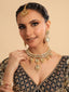 22K Gold Plated Floral Swirl Bridal Necklace Set