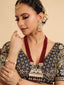 22K Gold Plated Ruby Mirage Bridal Necklace Set