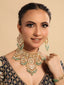 22K Gold Plated Royal Meadow Bridal Choker Necklace Set
