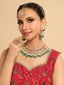 22K Gold Plated Sage Gleam Set Bridal Necklace Set
