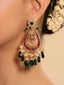 22K Gold Plated Mayura Grace Statement Dangler Earrings