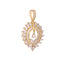 American Diamond Serene Swirl Pendant Set