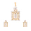 American Diamond Divine Spark Pendant Set