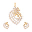 American Diamond Starlit Swirl Pendant Set