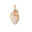 American Diamond Starlit Swirl Pendant Set