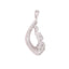 American Diamond Floral Arc Pendant Set