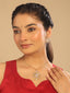 American Diamond Crown Jewel Pendant Set