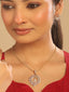 American Diamond Serene Swirl Pendant Set
