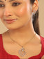 American Diamond Starlit Swirl Pendant Set