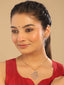 American Diamond Starlit Swirl Pendant Set