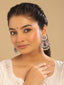 Rosy Wing Chandbali Earrings