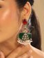 Rangrez Dual Tone Dangler Earrings